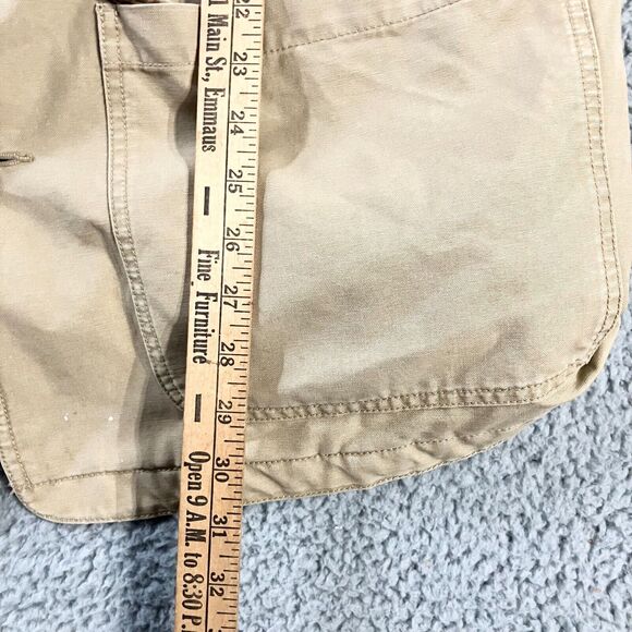 LL Bean Jacket Mens Large Tan Barn Chore Utility‎ Quilted Field Coat Thinsulate - Picture 9 of 12